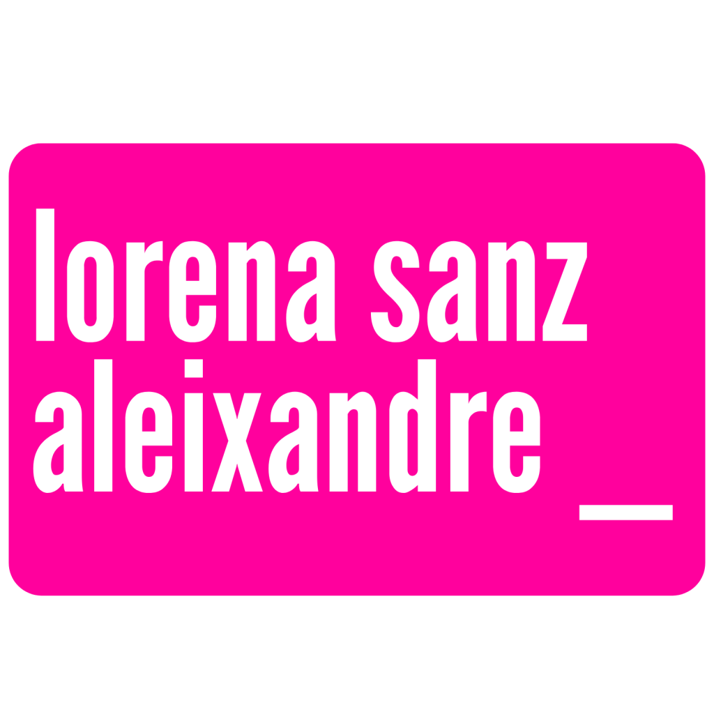esta imagen es el logo con el texto lorena sanz aleixandre
